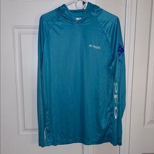 Columbia Blue Swim Shirt UV Protection